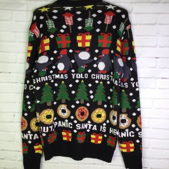 Hm Ugly Christmas Yolo Holiday Sweater 